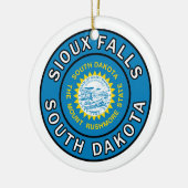 Sioux Herfsten South Dakota Keramisch Ornament (Links)