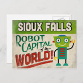 Sioux Herfsten South Dakota Robot - Funny Briefkaart (Voorkant / Achterkant)