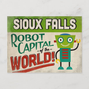 Sioux Herfsten South Dakota Robot - Funny  Briefkaart
