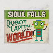 Sioux Herfsten South Dakota Robot - Funny Briefkaart (Voorkant)