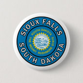 Sioux Herfsten South Dakota Ronde Button 5,7 Cm (Voorkant)