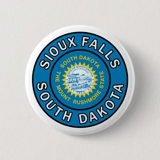 Sioux Herfsten South Dakota Ronde Button 5,7 Cm (Voorkant)