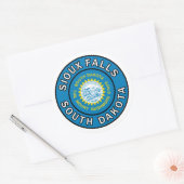 Sioux Herfsten South Dakota Ronde Sticker (Envelop)