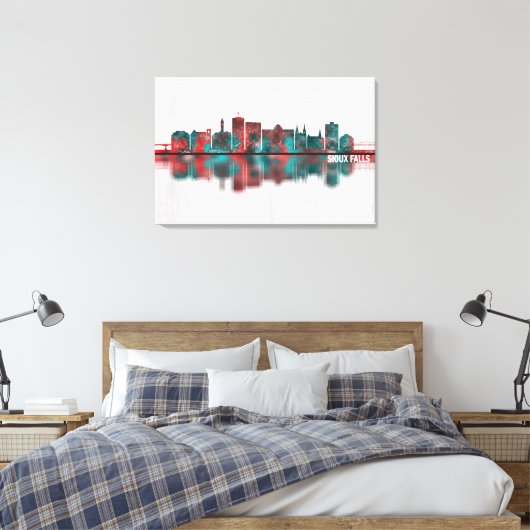 Sioux Herfsten South Dakota Skyline Canvas Afdruk (Insitu (Slaapkamer))