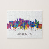 Sioux Herfsten South Dakota Skyline Legpuzzel (Horizontaal)