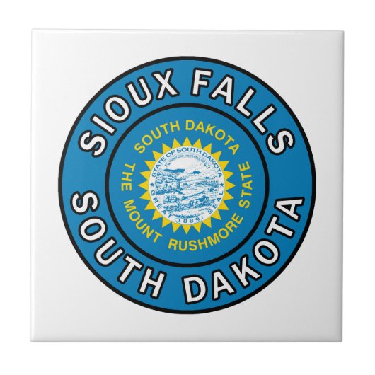 Sioux Herfsten South Dakota Tegeltje (Voorkant)