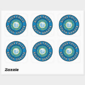 Sioux Herfsten South Dakota Vierkante Sticker (Vel)