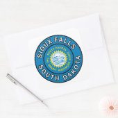 Sioux Herfsten South Dakota Vierkante Sticker (Envelop)