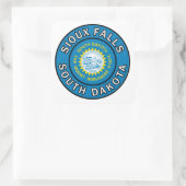 Sioux Herfsten South Dakota Vierkante Sticker (Tas)