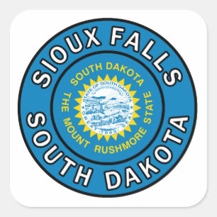 Sioux Herfsten South Dakota Vierkante Sticker