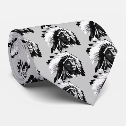 Sioux hoofdman inheemse Amerikaanse chef Joseph Gi Stropdas (Opgerold)