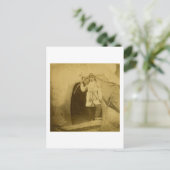 Sioux Hunter met Bow door T-shirt Pee Briefkaart (Staand voorkant)