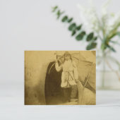 Sioux Hunter met Bow door T-shirt Pee Briefkaart (Staand voorkant)