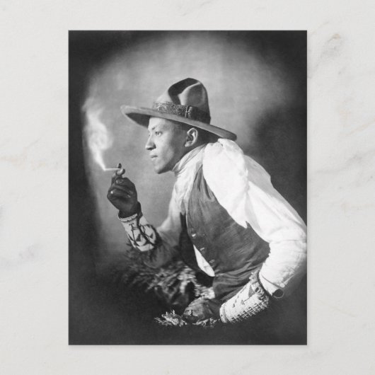 Sioux-indiaan, 1908 briefkaart (Voorkant)
