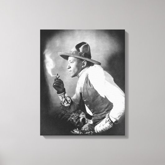 Sioux-indiaan, 1908 canvas afdruk (Voorkant)