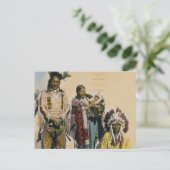 Sioux Indian Grey Eagle and Family Stereoview Briefkaart (Staand voorkant)