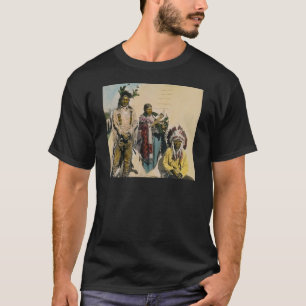 Sioux Indian Grey Eagle and Family Stereoview T-shirt