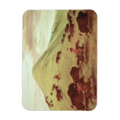 Sioux Indians jagend op buffel, 1835 (olie op doek Magneet (Verticaal)