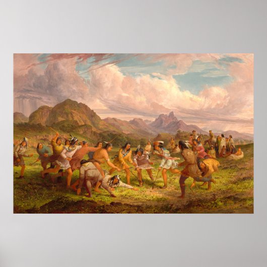 Sioux Indians - Seth Eastman Fine Art Poster (Voorkant)