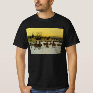Sioux-kamp bij Wounded Knee door John Hauser T-shirt