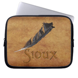 SIOUX Native American Feather-laptophoes Laptop Sleeve