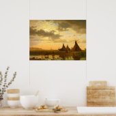 Sioux Village Chimney Rock Matte Poster (Keuken)