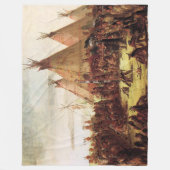 Sioux War Council George Catlin Circa 1850 Fleece Deken (Voorkant)