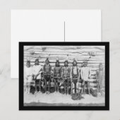 Sioux War Party -  portret Briefkaart (Voorkant / Achterkant)