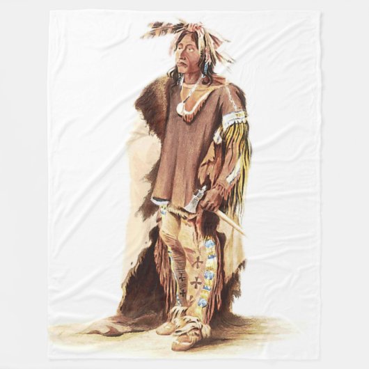 SIOUX WARRIOR FLEECE DEKEN (Voorkant)
