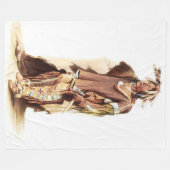 SIOUX WARRIOR FLEECE DEKEN (Voorkant (Horizontaal))