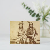 Sioux Warriors met het Herhalen van Geweren  Briefkaart (Staand voorkant)