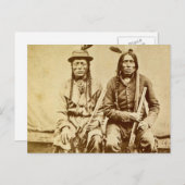 Sioux Warriors met het Herhalen van Geweren  Briefkaart (Voorkant / Achterkant)