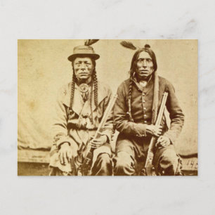 Sioux Warriors met het Herhalen van Geweren  Briefkaart