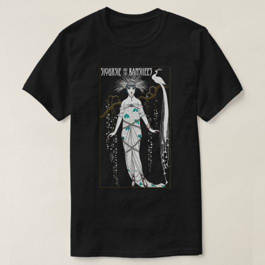 Siouxsie en de "Banshees Art Nouveau" T-shirt (Design voorkant)