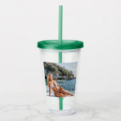 SIP! 🥤 Aangepaste Acryl Tumbler met Rietje Design Acryl Drinkbeker (Voorkant)
