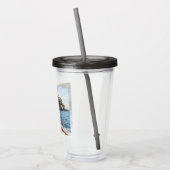 SIP! 🥤 Aangepaste acryl tumbler met rietjesontwer Drinkbeker (Links)