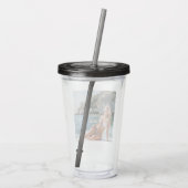 SIP! 🥤 Aangepaste acryl tumbler met rietjesontwer Drinkbeker (Achterkant)
