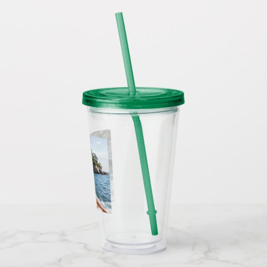 SIP! 🥤 Aangepaste Acryl Tumbler met Straw Ontwerp Acryl Drinkbeker (Links)