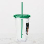 SIP! 🥤 Aangepaste Acryl Tumbler met Straw Ontwerp Acryl Drinkbeker (Rechts)