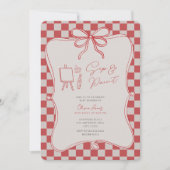 Sip and paint baby shower kaart (Voorkant)