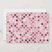 Sip and See Baby Meisje Douche Foto Roze Polka Dot Kaart (Achterkant)