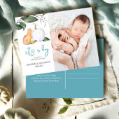 Sip and See Baby Shower Invitations Herfst Fox Feestdagenkaart