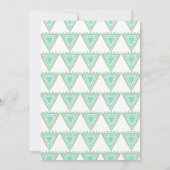 Sip and See baby shower nodig, boy mandala Kaart (Achterkant)