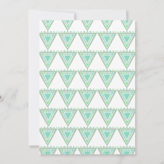 Sip and See baby shower nodig, boy mandala Kaart (Achterkant)