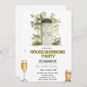 Sip and See Housewarming Invitation Kaart (Voorkant / Achterkant)