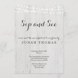 Sip and See Invitation - Gender Neutral Kaart