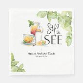 Sip and See Meet The Baby Servet (Voorkant)