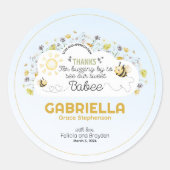 Sip and See Our Babee Ronde Sticker (Voorkant)