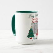 Sip and Solve: Gezellige kerst Sudoku Coffee Cup Mok (Voorkant links)