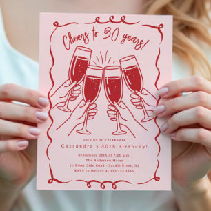Sip & Celebrate: 30 jaar verjaardag Kaart